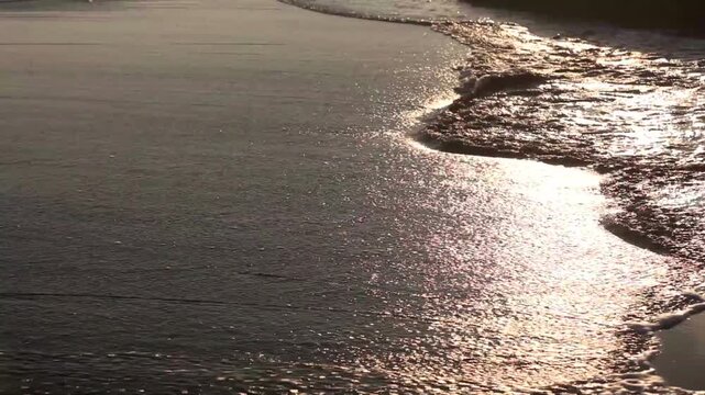 ビーチに寄せる波
