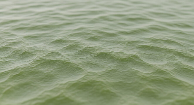Rippled green water surface abstract texture