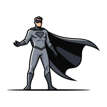 Superhero Character Vector Illustration