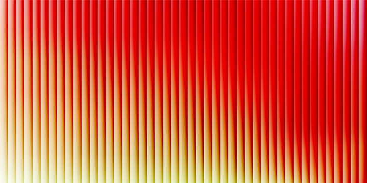 Modern Red and Orange Vertical Slat Pattern on White, Bright Ribbed Glass Texture with Soft Motion Blur for Clean Digital Graphic Design.