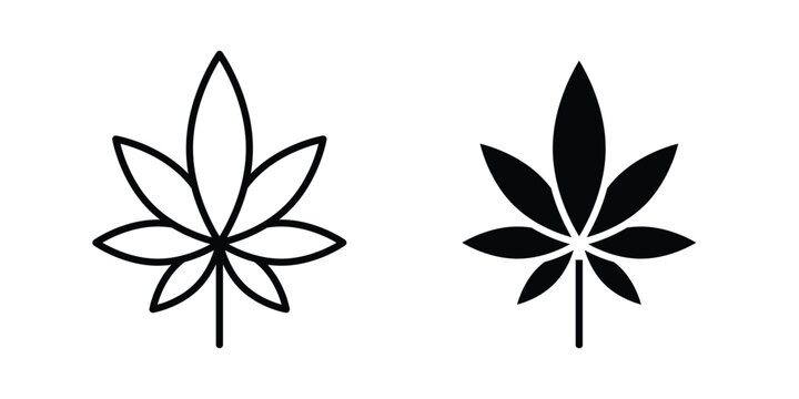 Cannabis leaf icon