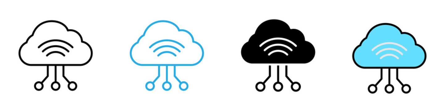 Internet of Things multi - style icon design concept