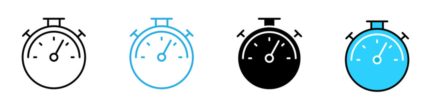 Latency multi - style icon design concept