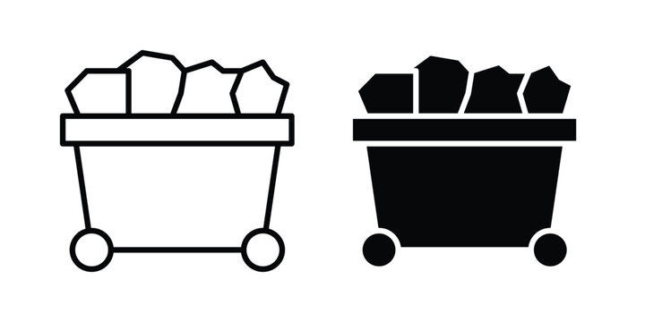 Trolley with coal icon