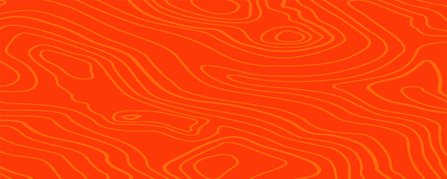 Abstract seamless pattern with linear stylized salmon fish fillet texture.