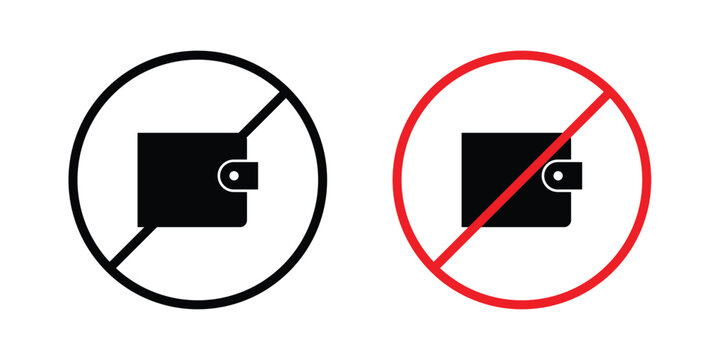 No wallet sign