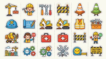 Fototapeta premium Set of dark blue flat cybersecurity and data protection icons for digital technology and internet safety.