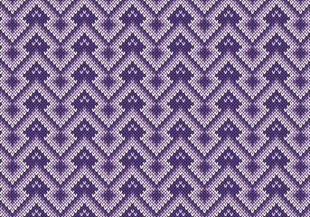 Fototapeta premium Knitting seamless patterns. Geometric knitted yarn pattern design for wrapping. Colorful cotton textile and silk pattern for background, wallpaper. Asia knit fabric pattern for decoration.
