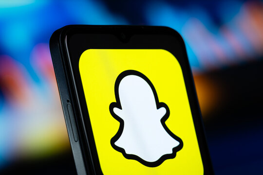 Dhaka, Bangladesh- 10 June 2026: Snapchat logo is seen on a smartphone.
