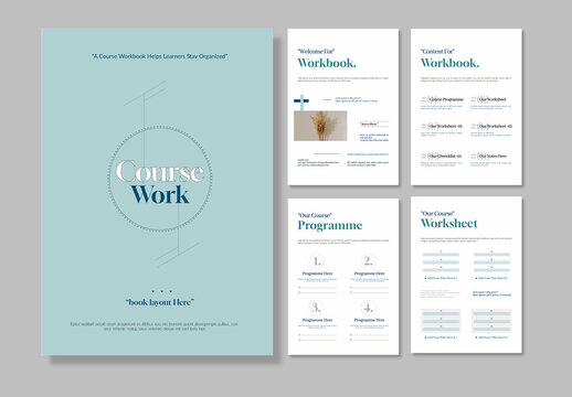 Course Workbook Template Design Layout