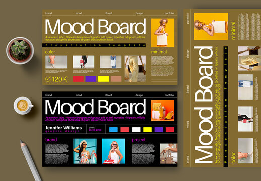 Creative Brand Mood Board Template
