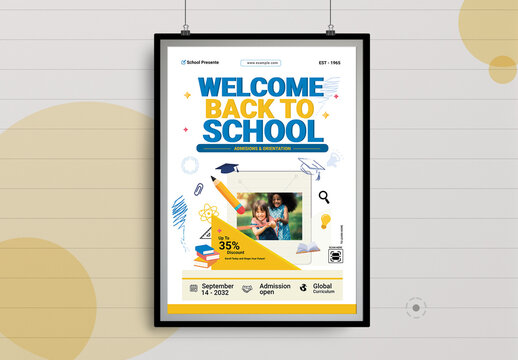 Welcome Back To School Flyer Layout