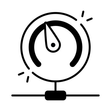 Unique design icon of speedometer 