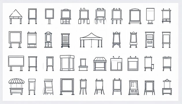 Minimalist Signage Icon Set