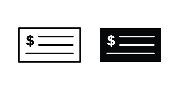 Money check icon