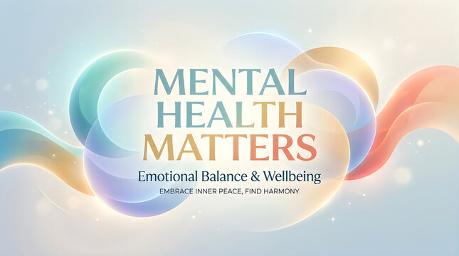 Mental health matters emotional balance wellbeing on world mental health day
