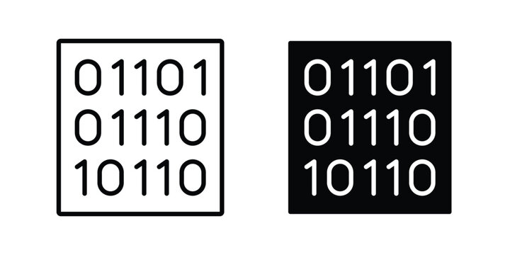 Binary code icon