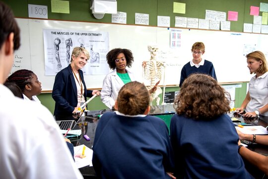 Engaging biology class with students