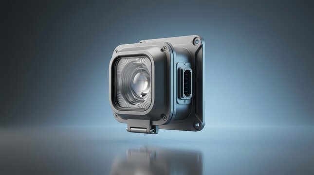 Ship bulkhead fixture 3D render marine wall mounted illumination device for vessel operations and maritime infrastructure
