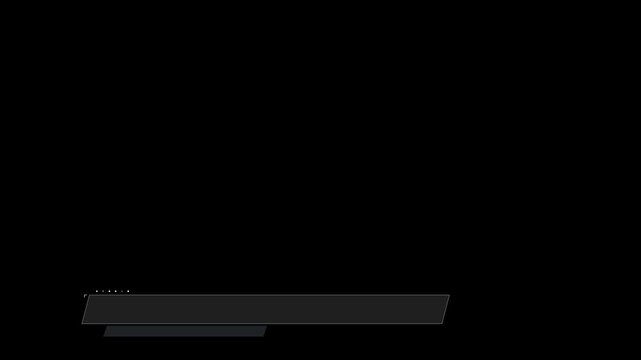 Elegant Glassmorphism Geometry Corporate Lower Third Transparent Overlay