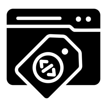 Meta tags Solid icon