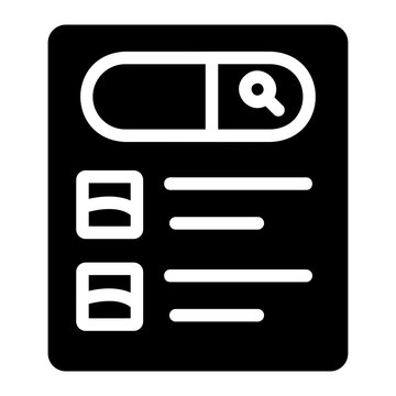 Serp results Solid icon