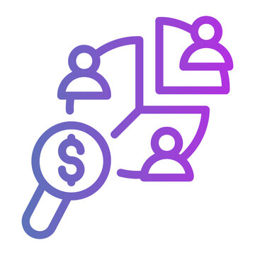 Competitor analysis Line Gradient Icon