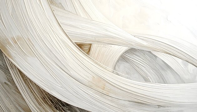 Primer plano de fideos blancos secos entrelazados con textura suave en composici&oacute;n abstracta de alimento y cocina