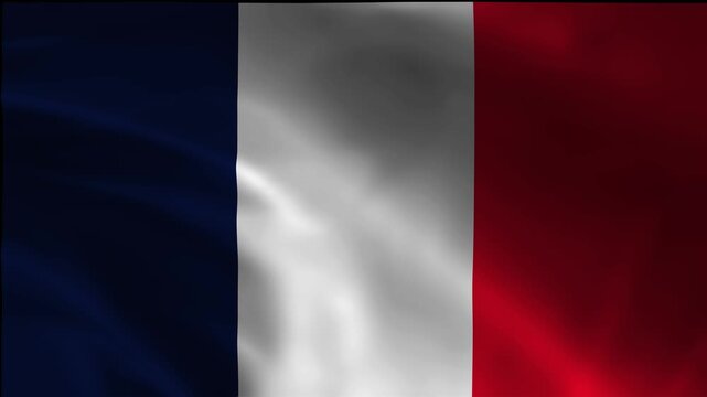 Standard New Caledonia Footage Movement Flag Loopable Flow Symbol Jack Sovereignty Freedom Blowing Silk Background Flutter Video
