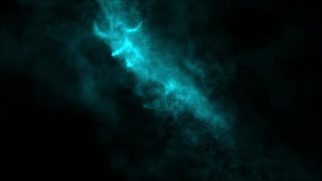 abstract blue background with smoke. cloudy sky background video.