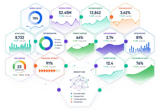 Modern infographic template with network and cloud communication icons, business data visualization diagram, social media technology concept, vector illustration for web and computer