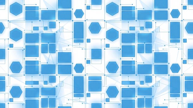 Geometric bento grid UI template structure seamless pattern for corporate tech presentation software dashboard background