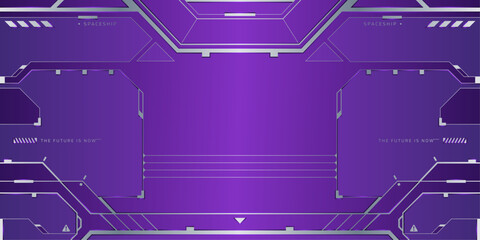FUTURISTIC SPACESHIP BACKGROUND - PURPLE SCHEME MACHINE AND GRAY LIGHT - THE FUTURE IS NOW © Kornelius