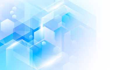 Obraz premium Modern abstract blue background design – vector illustration.