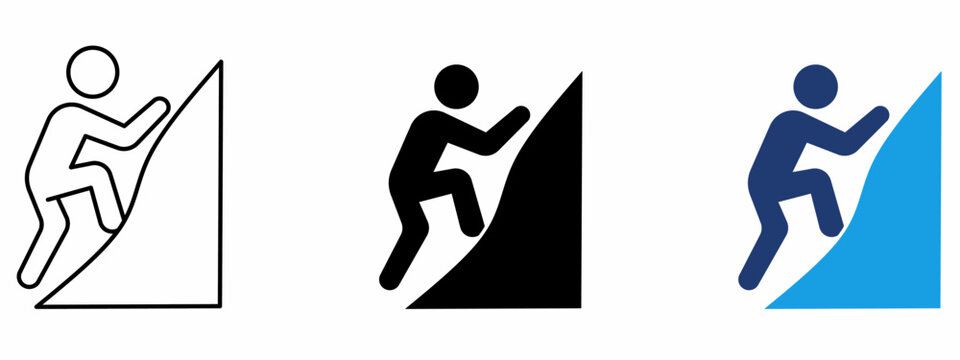 Career Growth Stroke icon collections. Containing Achievement, Goal, Success, Progress and more icons.