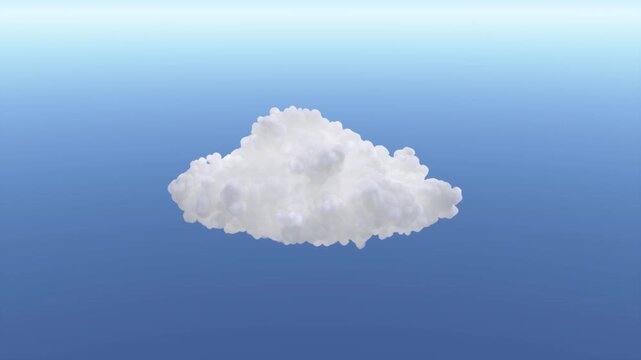 VFX Volume Cloud Natural Motion | Alpha Channel | High Angle 15&deg; | Variation2