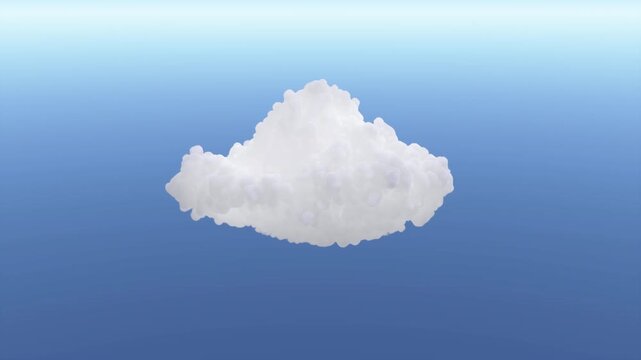 VFX Volume Cloud Natural Motion | Alpha Channel | High Angle 15&deg; | Variation5