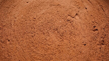 Fototapeta premium Closeup of rough red clay surface.