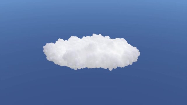 VFX Volume Cloud Natural Motion | Alpha Channel | High Angle 30&deg; | Variation1
