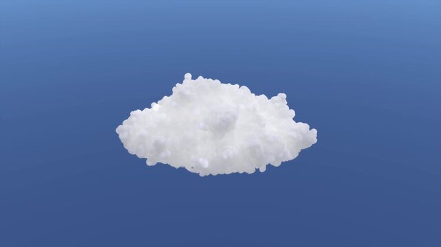 VFX Volume Cloud Natural Motion | Alpha Channel | High Angle 30&deg; | Variation2