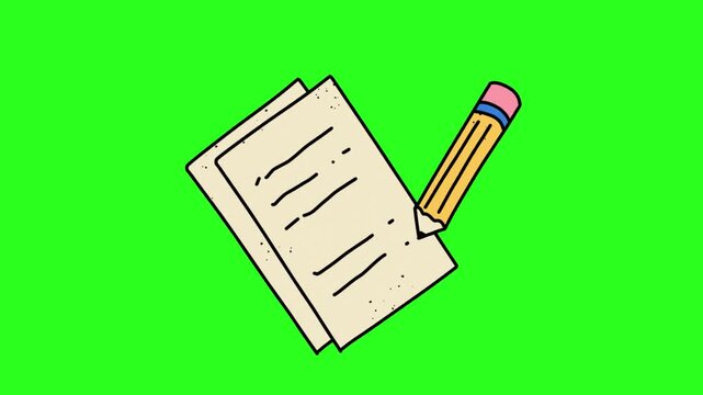 vector illustration of pencil and ruler