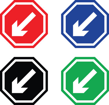Traffic sign Road icon