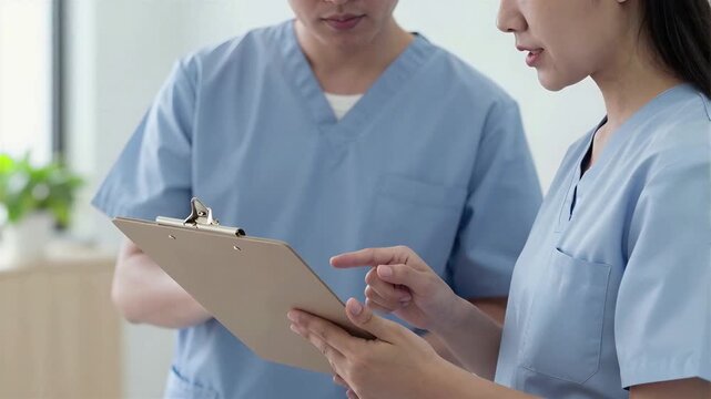 Japanese Experienced Female Caregiver Training New Female Caregiver Member, 4K, Seamless loop
