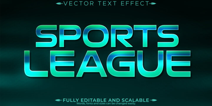 Sport text effect, editable basketball and football text style