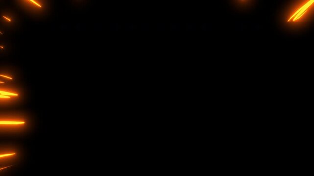 アニメ調の攻撃が当たった時に爆発して出る火花の衝撃波の2Dエフェクト