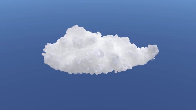 VFX Volume Cloud Natural Motion | Alpha Channel | High Angle 30&deg; | Variation4