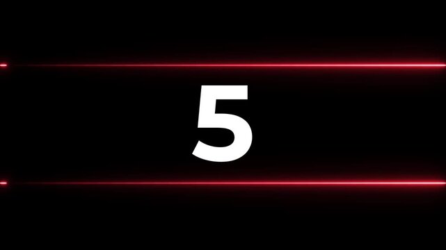 Numbered sequence with clean lines on black background for project progression or data visualization