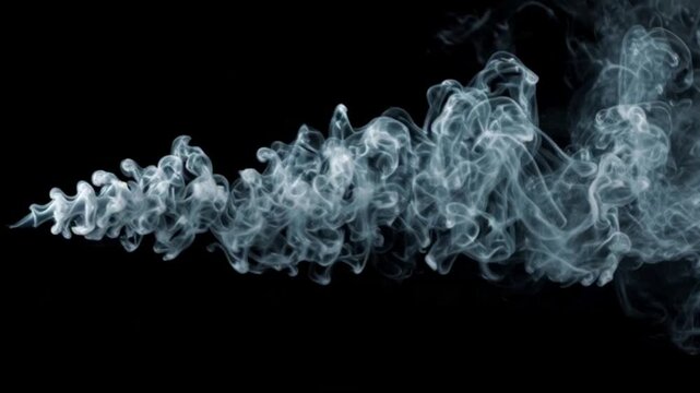smoke on black background
