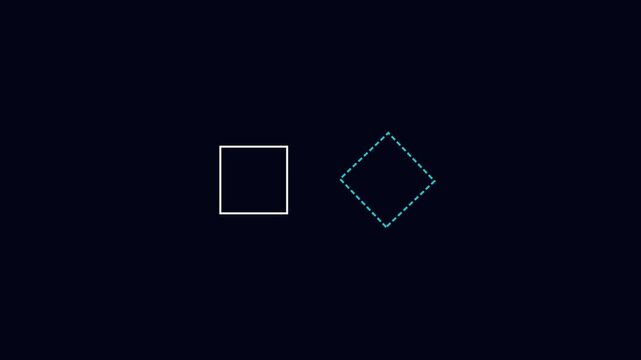 White Square and Blue Diamond Geometry