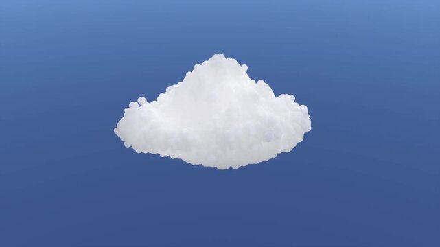 VFX Volume Cloud Natural Motion | Alpha Channel | High Angle 30&deg; | Variation5